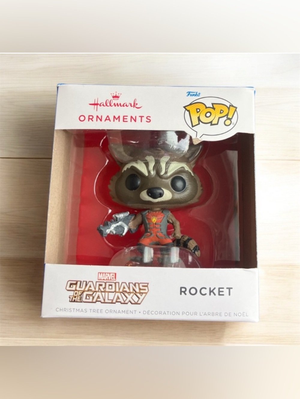 NEW Hallmark Funko Pop! Marvel Guardians Galaxy Rocket Christmas Tree Ornament